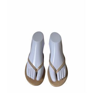TKEES Glitters Sandals Flip Flop Tan Beige EU 37 US 6